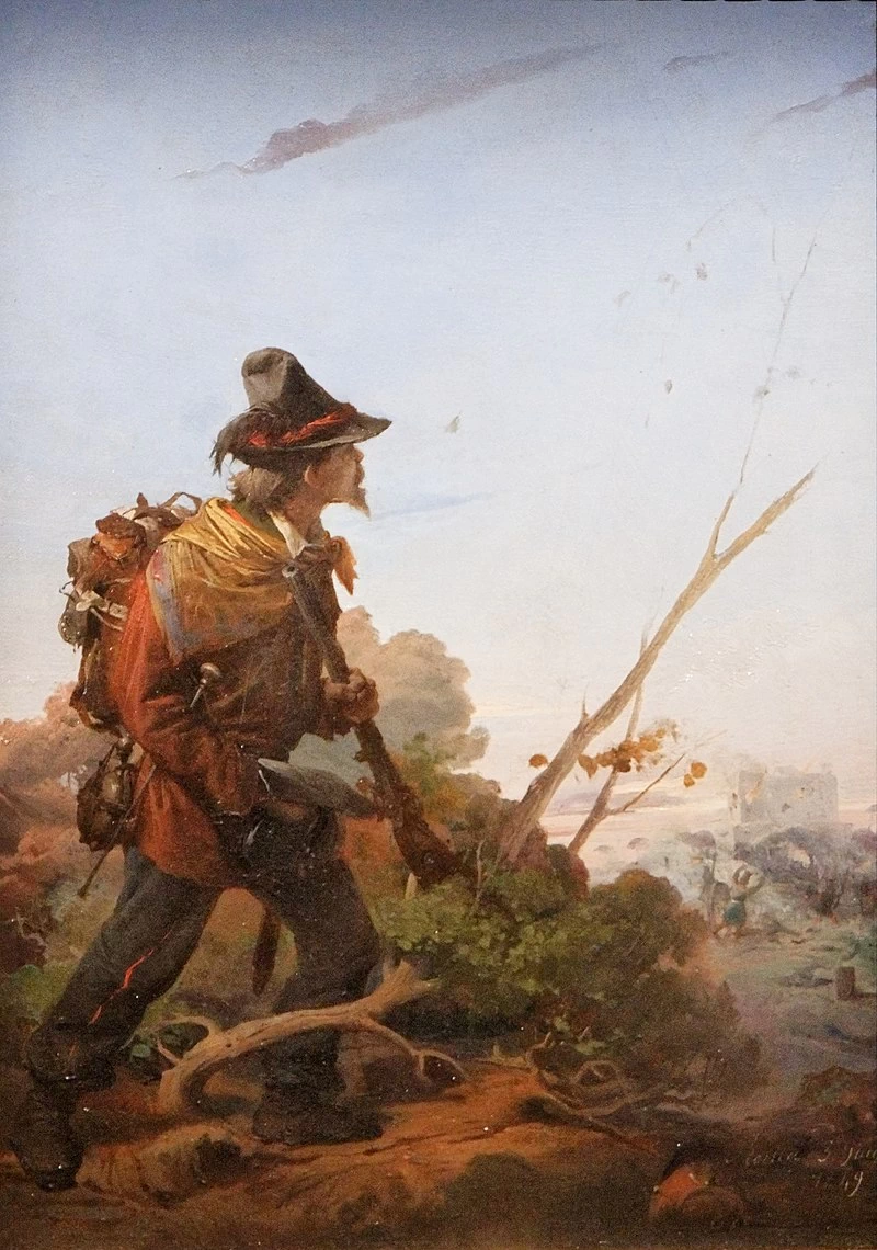 Volontario delle legioni garibaldine durante l'assedio di Roma del 1849